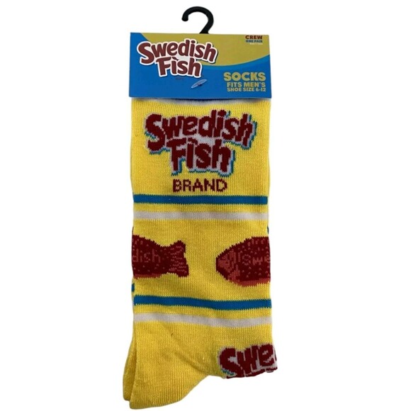 Novelty Funny Crew Socks: Pez, Sour Patch Kids Top Ramen Swedish Fish Brand - Picture 11 of 13